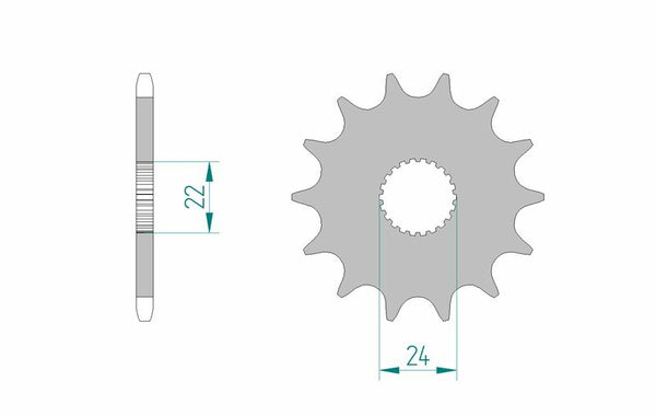 AFAM Steel Standard Front Spook 61201 - 520 61201-13