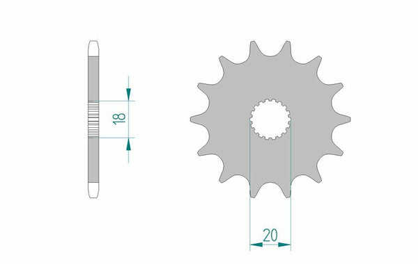 AFAM Steel Standard Front Spook 61300 - 520 61300-13