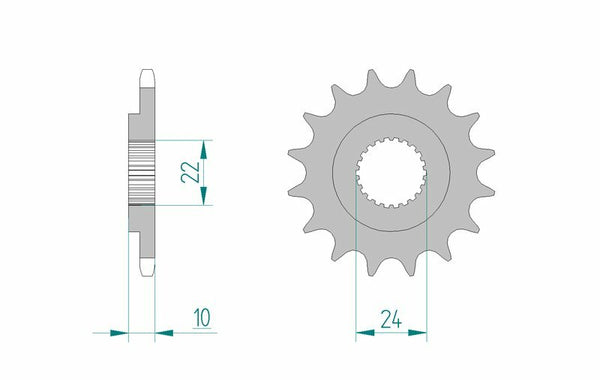 AFAM Steel Standard Front Spook 61301 - 520 61301-14