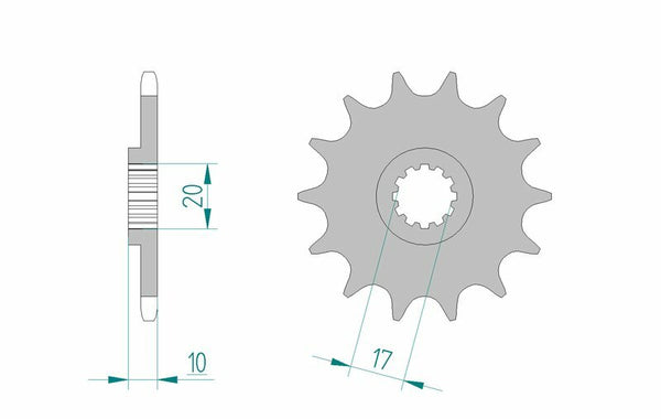 Afam Steel Standard Front Spook 64201 - 520 64201-13