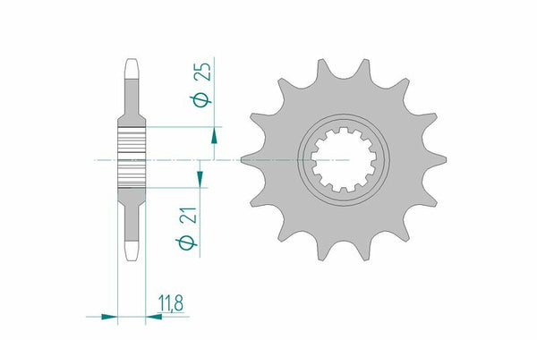 Afam Steel Standard Front Spook 64302 - 520 64302-13