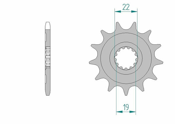 AFAM Steel Standard Front Spook 64305 - 520 64305-13