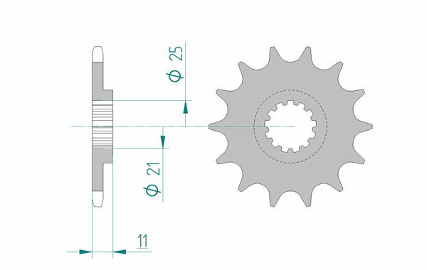 Afam Steel Standard Front Spook 64500 - 520 64500-12