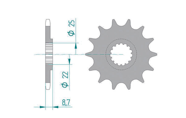 Afam Steel Self -Cleaning Front Spook 73301 - 520 73301+13