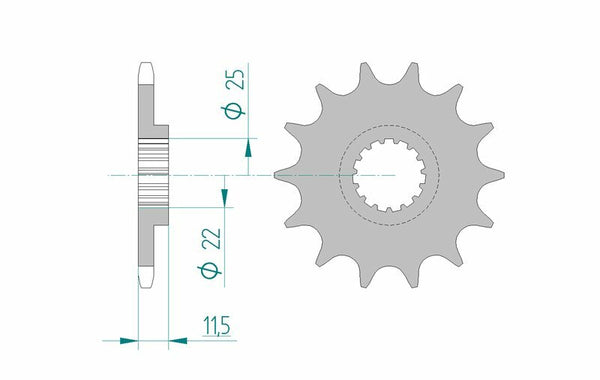 AFAM Steel Standard Front Spook 73303 - 520 73303-15