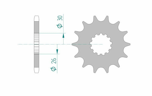 AFAM Steel Standard Front Spook 88600 - 525 88600-16
