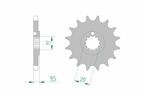 Afam Steel Self -Cleaning Front Spook 94202 - 428 94202+14