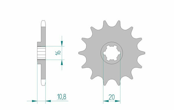 AFAM Steel Standard Front Spook 94213 - 520 94213-13