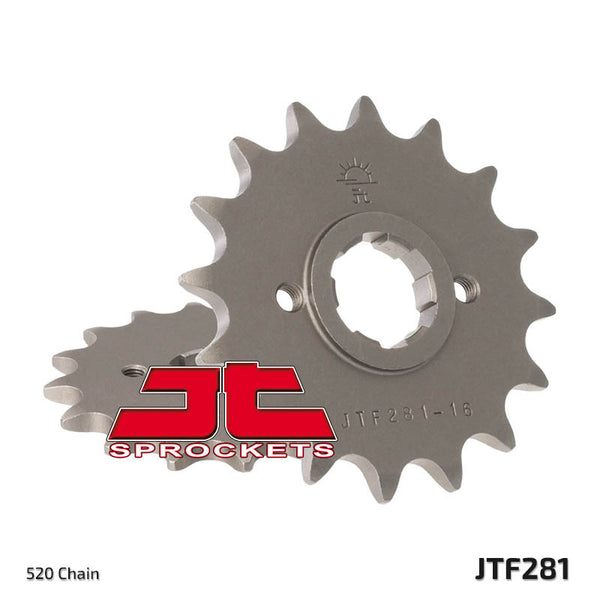 Стоманеното предно зъбно колело на JT Sprock 281 - 520 JTF281.15