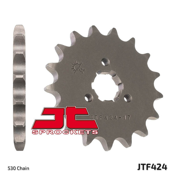 Стоманеното предно зъбно колело на JT Sprock 424 - 530 JTF424.15