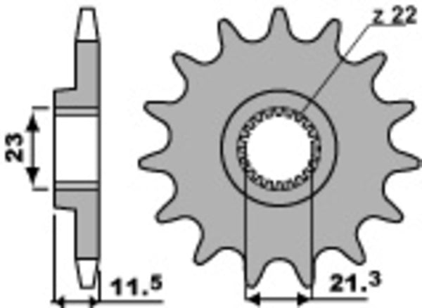 PBR Steel Standard Front Spook 2051 - 520 2051 14 18nc