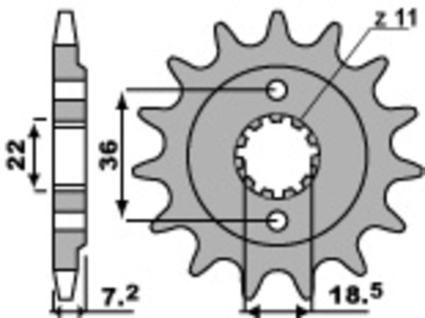 PBR Steel Standard Front Spook 2067 - 520 2067 13 18nc
