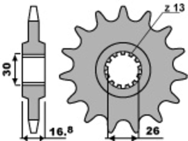 PBR Steel Standard Front Spook 2068 - 525 2068 14 18nc