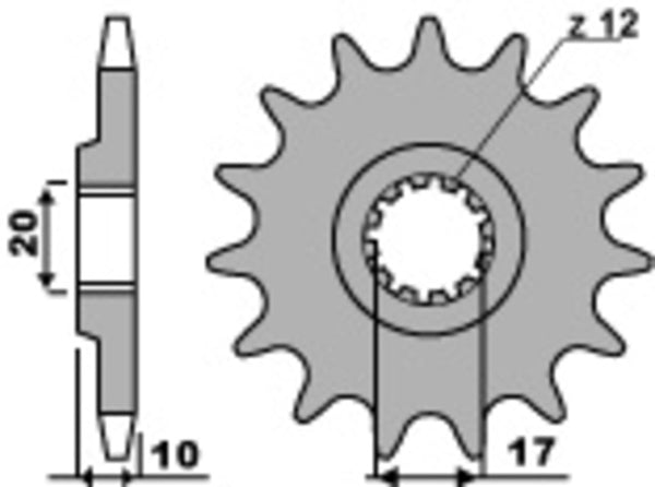 PBR Steel Standard Front Spook 2074 - 520 2074 14 18nc