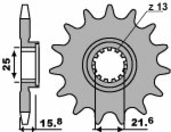 PBR Steel Standard Front Spook 2093 - 525 2093 14 18nc