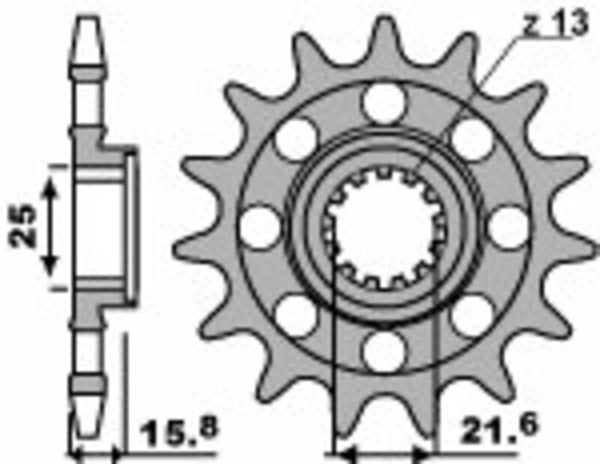 PBR Steel Standard Front Spook 2093M - 520 2093M 16 18nc