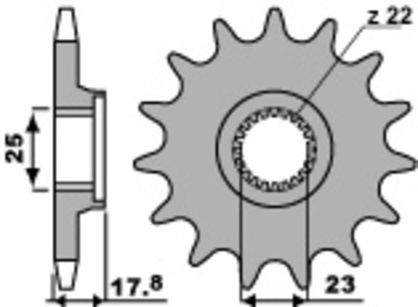 PBR Steel Standard Front Spook 2096 - 520 2096 16 18nc