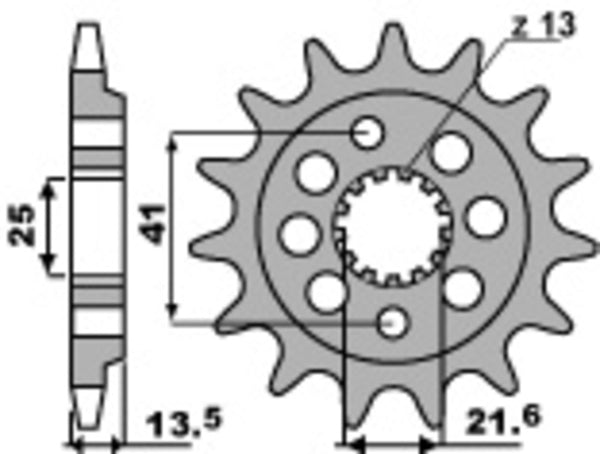PBR Steel Standard Front Sprock 2099 - 520 2099 15 18NC
