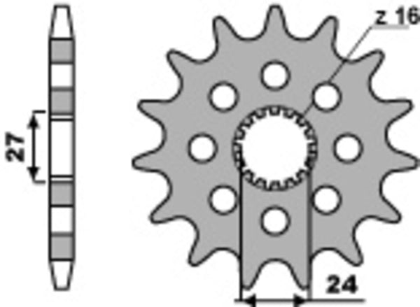 PBR Steel Standard Front Sprock 2190 - 530 2190 18 18N