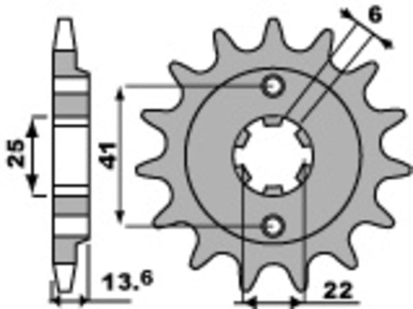 PBR Steel Standard Front Spook 293 - 525 293 14 18nc
