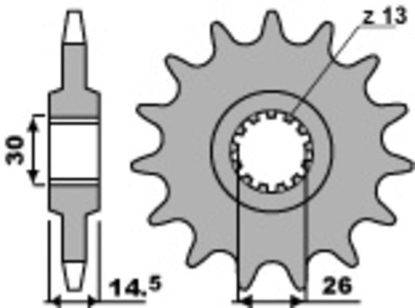 PBR Steel Standard Front Spook 330 - 630 330 15 18nc
