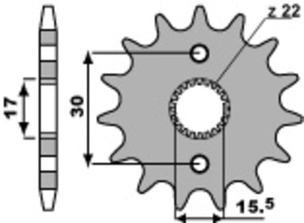 PBR Steel Standard Front Spook 332 - 420 332 14 18nc