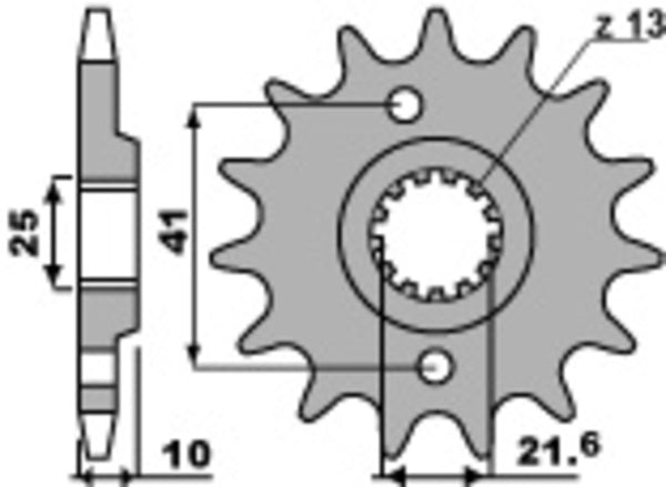 PBR Steel Standard Front Sprock 345 - 520 345 15 18NC