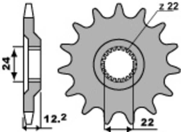 PBR Steel Standard Front Spook 405 - 520 405 15 18nc
