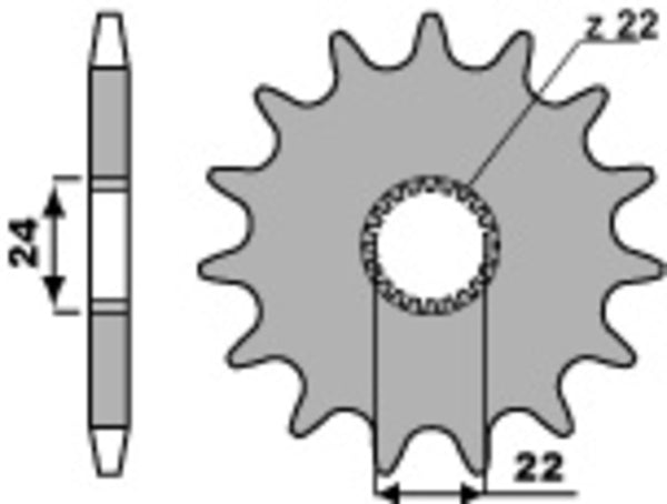 PBR Steel Standard Front Spook 406 - 520 406 16 18nc
