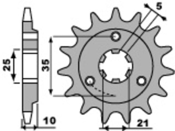 PBR Steel Standard Front Spook 412 - 520 412 15 18nc