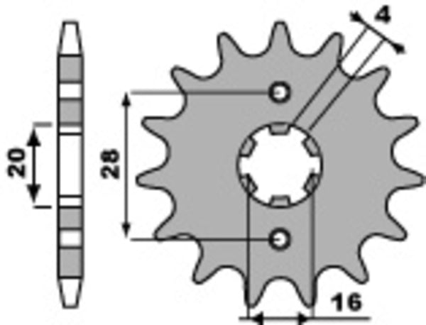 PBR Steel Standard Front Spook 422 - 520 422 12 18nc