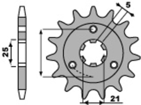 PBR Steel Standard Front Spook 424 - 530 424 16 18nc