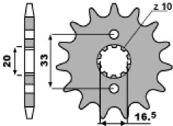 PBR Steel Standard Front Spook 430 - 520 430 13 18nc