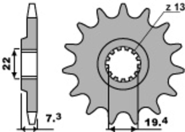 PBR Steel Standard Front Spook 434 - 520 434 14 18nc