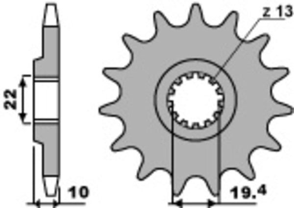 PBR Steel Standard Front Spook 435 - 520 435 14 18nc