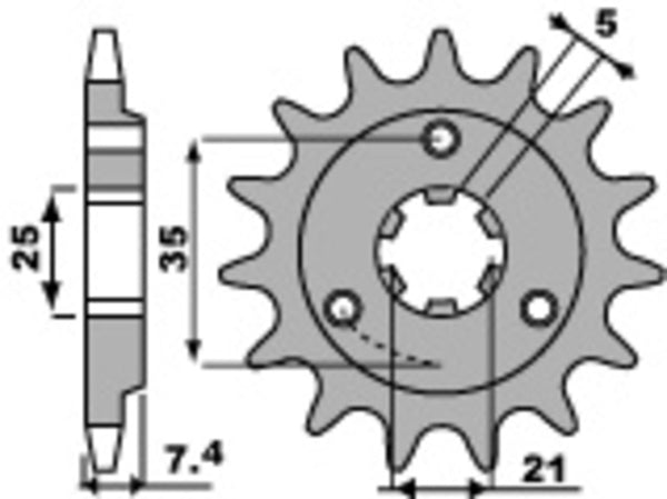 PBR Steel Standard Front Spook 437 - 520 437 16 18nc