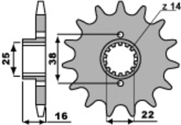 PBR Steel Standard Front Spook 490 - 520 490 15 18nc