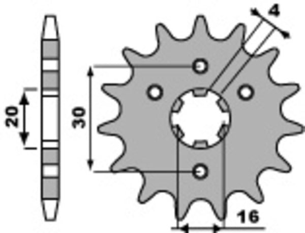 PBR Steel Standard Front Spook 517 - 428 517 14 18nc