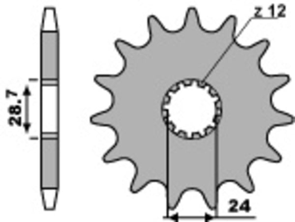 PBR Steel Standard Front Sprock 526 - 530 526 15 18NC