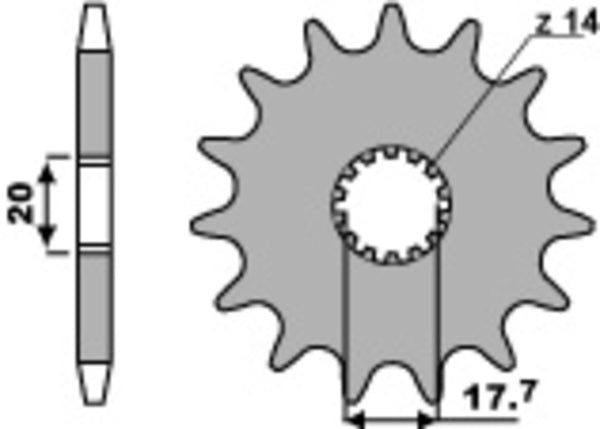 PBR Steel Standard Front Spook 577 - 428 577 15 18nc