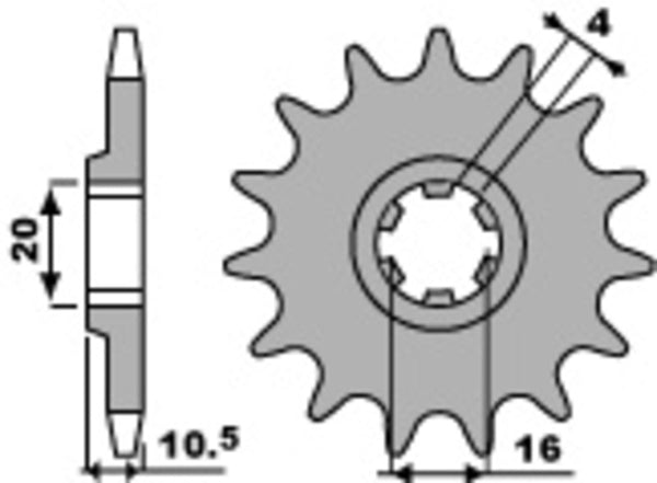 PBR Steel Standard Front Spook 799 - 428 799 14 18nc