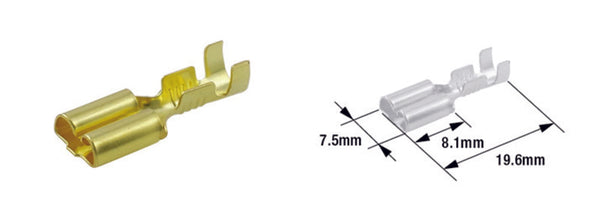 Tourmax женски терминал щифт тип 250-мек-100-Pack-ETP-31