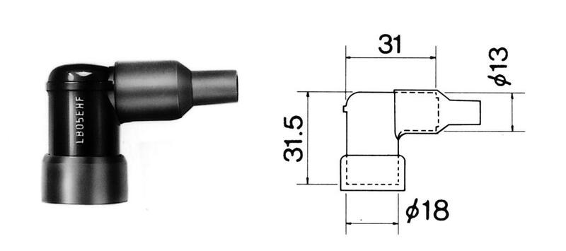 Ngk kicks plug cap - lb10hak