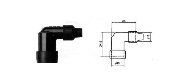 NGK Kicks Plug Cap - Lzeh