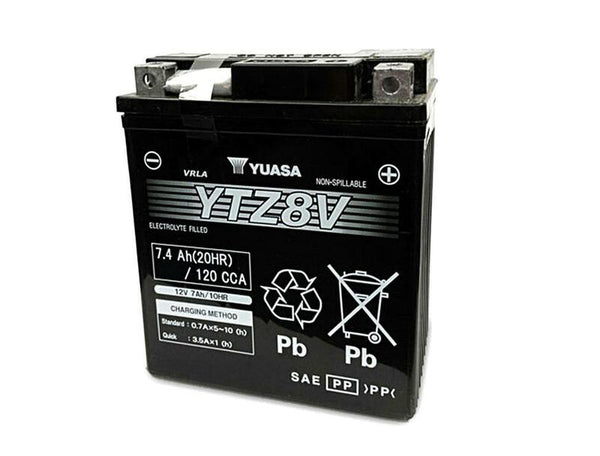 Поддръжка на Yuasa -Free Factory -Enabled Battery -YTZ8V