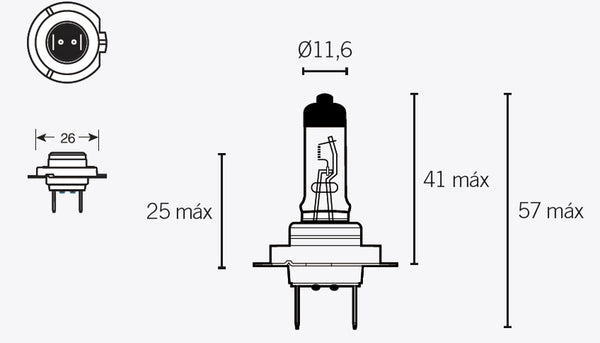 V части H7 крушки 12V 55W 14641