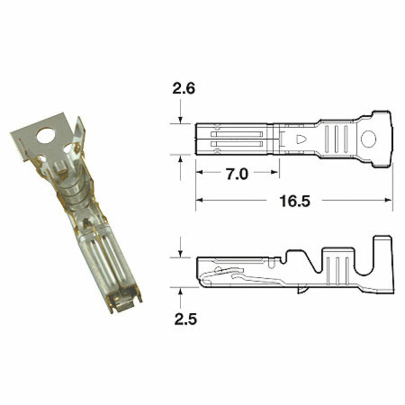BIHR генеричен женски конектор Ø0.85mm²/1.25mm²1221A0241