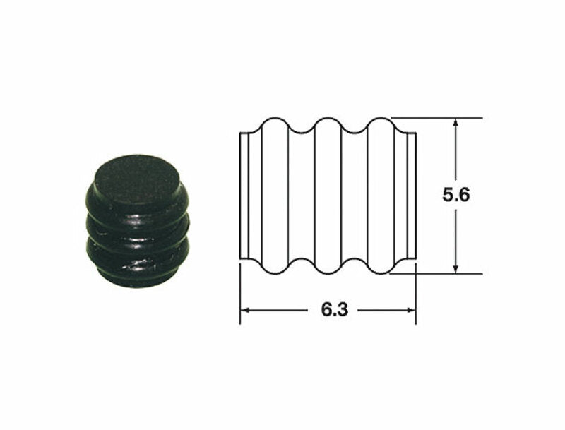 Bihr Plain Silicone Seals 090 SMTO Ø1.7mm Black - 50PCS7000A0092