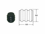 Bihr Plain Silicone Seals 090 SMTO Ø1.7mm Black - 50PCS7000A0092