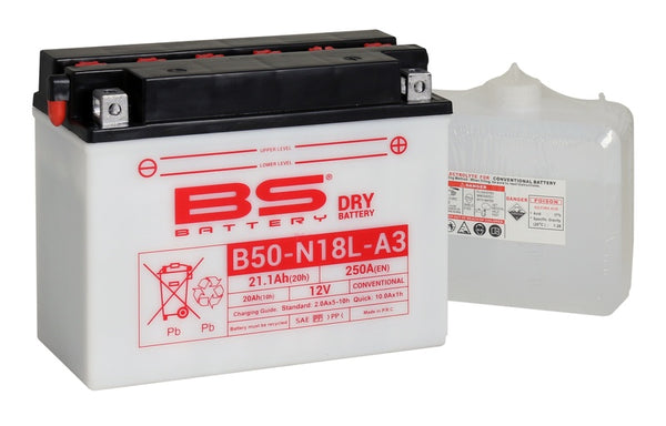 BS Battery Battery, високоефективна батерия с пакет от киселина-B50 N18L-A3